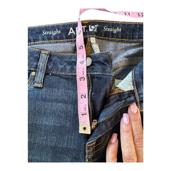 Apt. 9 | Women's Blue Straight Jeans | Size 8P | 1053 - Picture 5 of 9